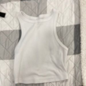 White crop top